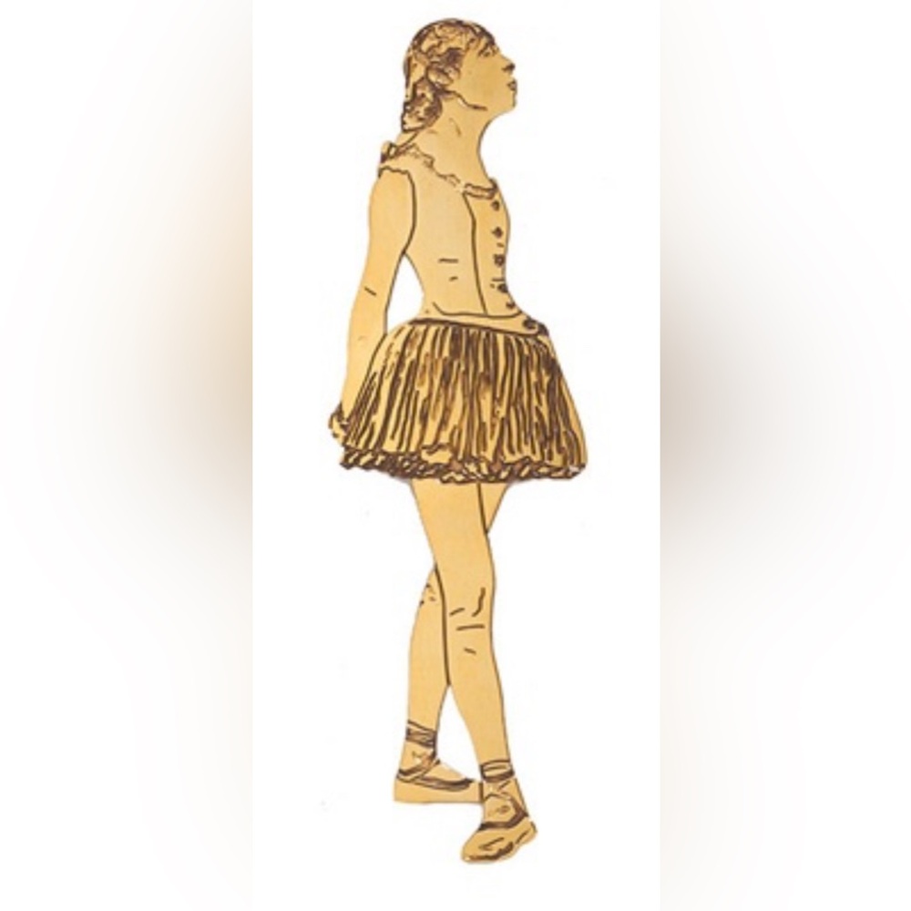 NWT Metropolitan Museum of Art Gold-Plated Brass Degas Dancer Bookmark